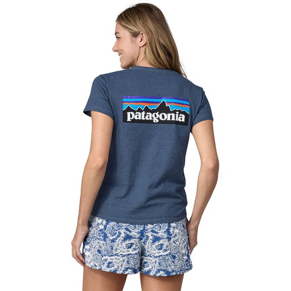 Koszulka damska P-6 Logo Responsibili-Tee Patagonia - niebieska