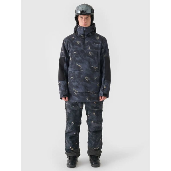 Kurtka snowboardowa męska TTJAM510 4F - multikolor allover