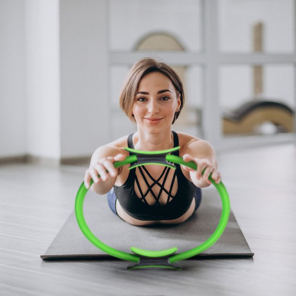 Obręcz do pilatesu, jogi Flow Gymtek - zielona