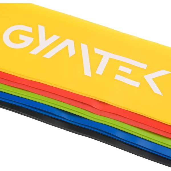 Zestaw gum oporowych do ćwiczeń 0,5-30kg 5szt Gymtek - 0,5-30kg 5szt