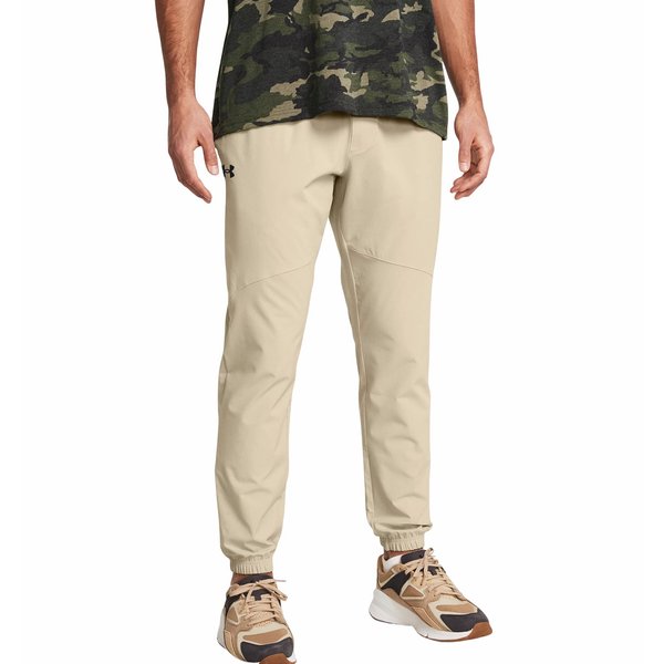 Spodnie męskie Stretch Woven Under Armour - beżowe