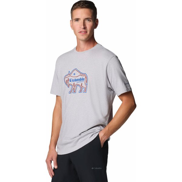 Koszulka męska Rockaway River Outdoor SS Columbia - Columbia Grey Heather