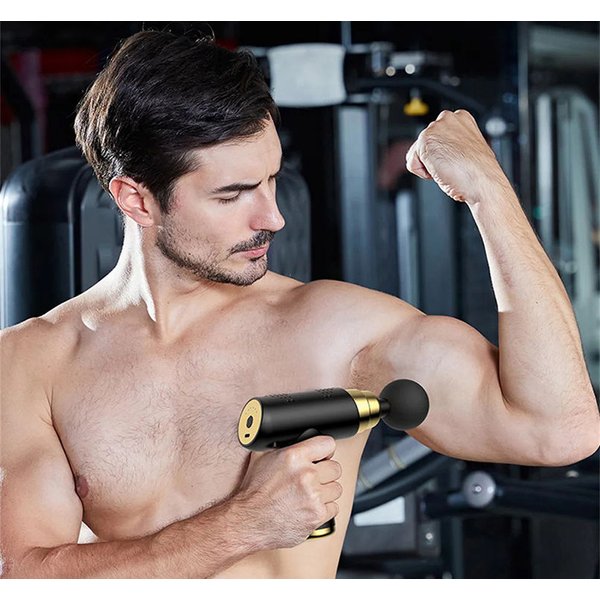 Pistolet do masażu wibracyjny z wymiennymi końcówkami