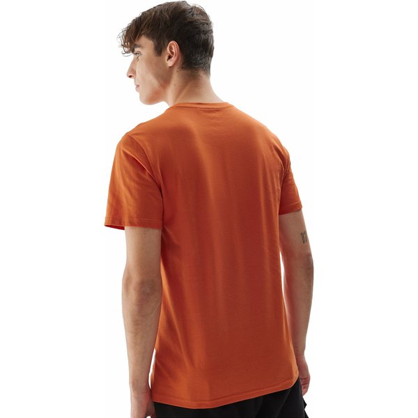 Koszulka męska 4FAW23TTSHM0866 4F - pomarańczowy