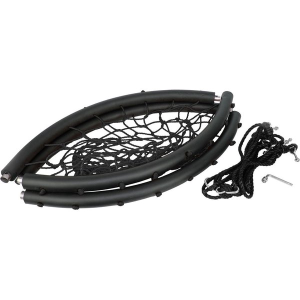 Huśtawka ogrodowa, bocianie gniazdo XXL 120cm Saska Garden - czarna