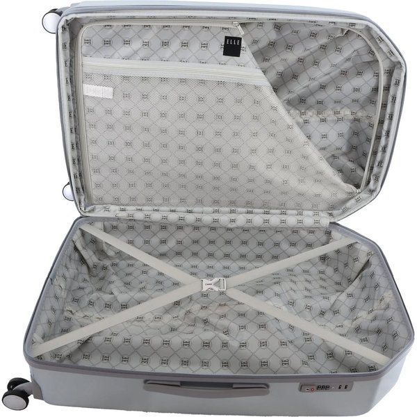 Walizka na kółkach Diamond 93L Elle - srebrna