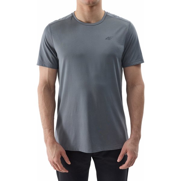 Koszulka męska 4FWSS24TFTSM598 4F - szary