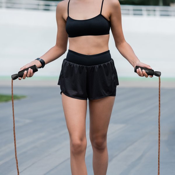 Skakanka bokserska, skórzana z łożyskami Gymtek