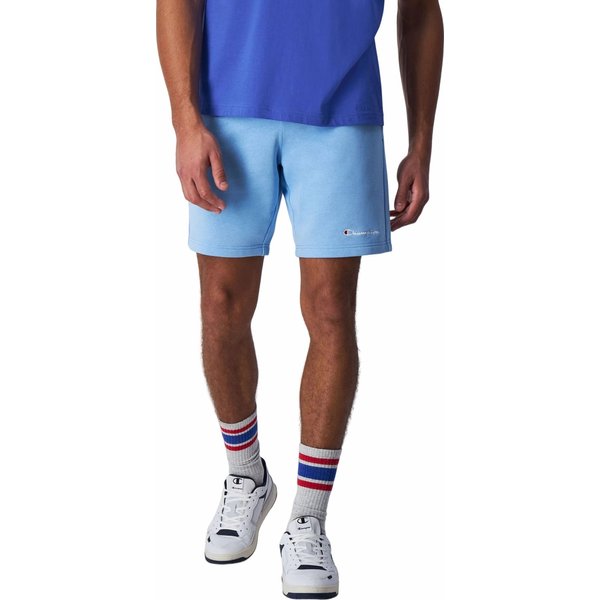 Spodenki męskie Script Logo Terry Bermuda Champion - niebieskie