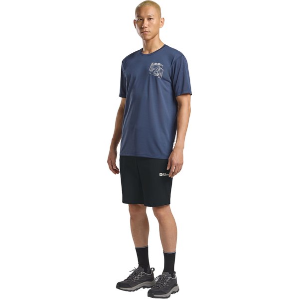 Spodenki męskie Hikeout Jack Wolfskin - black