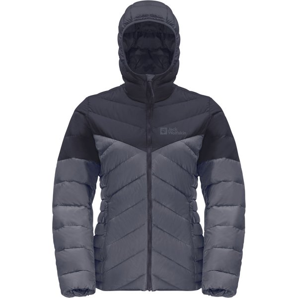 Kurtka puchowa damska Tundra Down Hoody Jack Wolfskin - dolphin