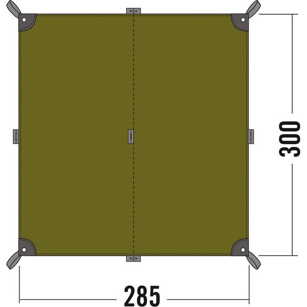Płachta biwakowa Trap 2 285x300cm Tatonka