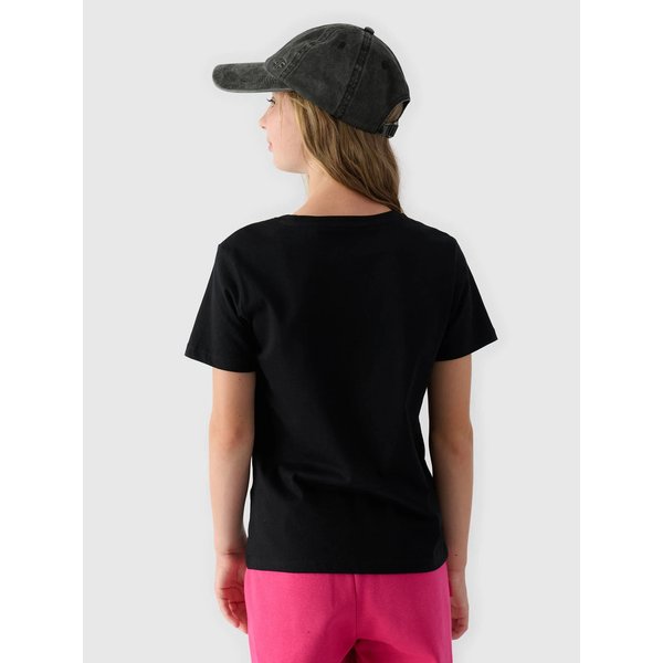 Koszulka dziewczęca TTSHF1545 4F - głęboka czerń