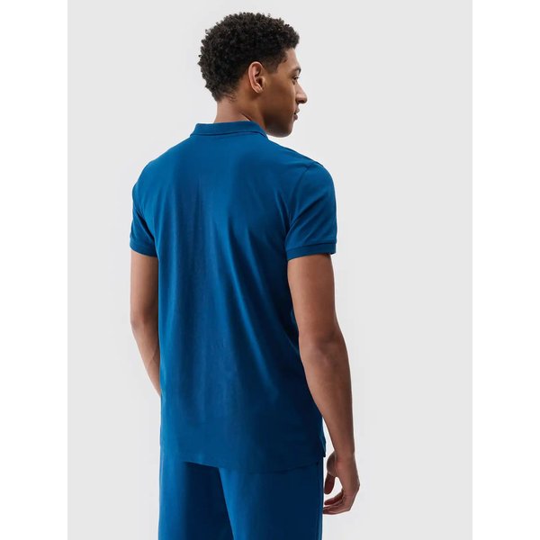 Koszulka męska polo TPTSM367 4F - morska zieleń