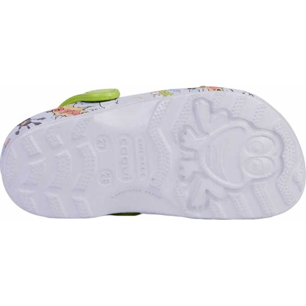 Chodaki Little Frog z przypinką Jr Coqui - green hero