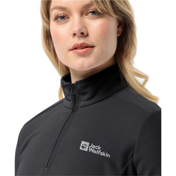 Bluza polarowa damska Taunus Jack Wolfskin - black