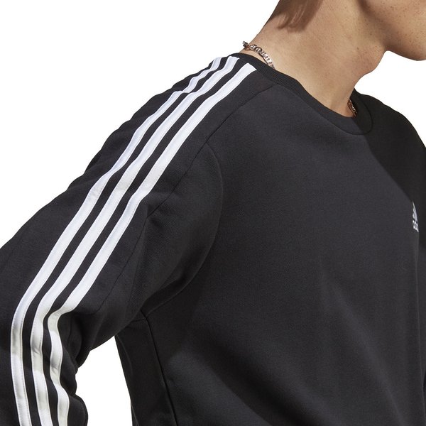 Bluza męska Essentials French Terry 3-Stripes Adidas - czarna