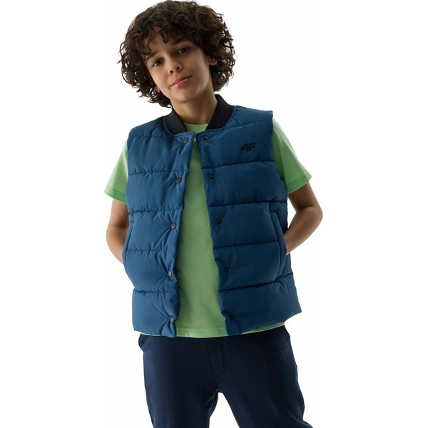 Kamizelka puchowa chłopięca 4FJWSS24TVJAM084 4F