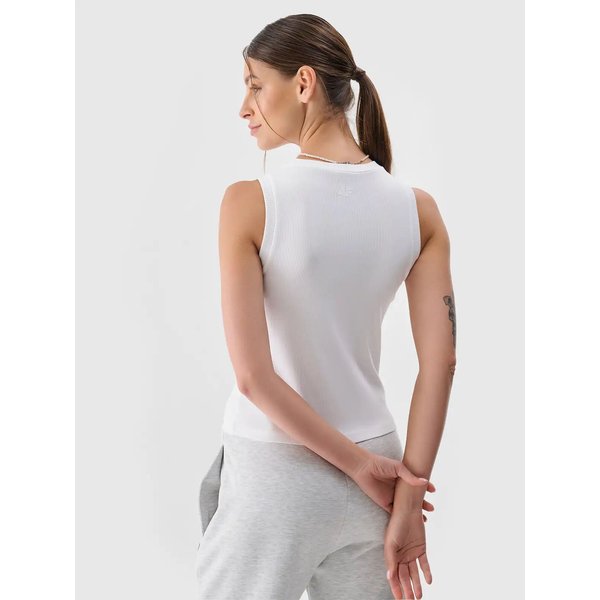 Bezrękawnik damski TSLEF132 4F - biały