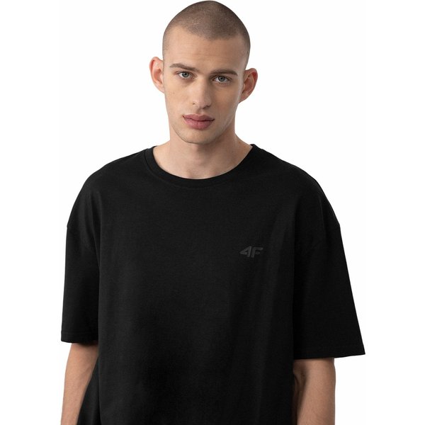 Koszulka unisex 4FAW23TTSHU0885 4F - głęboka czerń