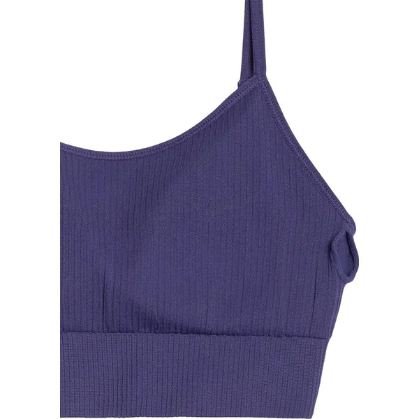 Biustonosz sportowy bezszwowy damski USBAF151 4F - ciemny granat