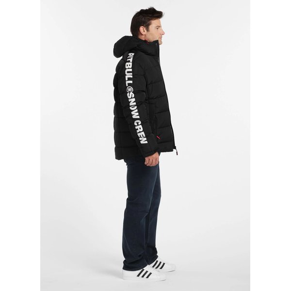 Kurtka puchowa męska Airway 4 Padded Hooded Pitbull West Coast - black