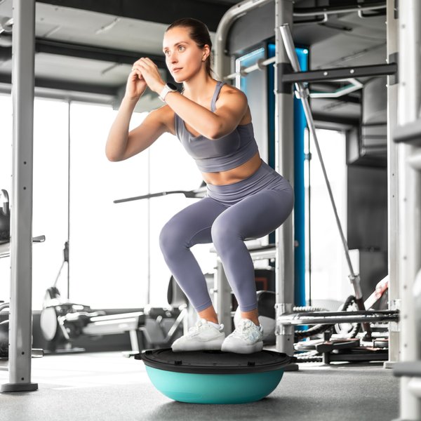 Platforma do balansowania półpiłka do ćwiczeń Flex Core + pompka Gymtek - mint