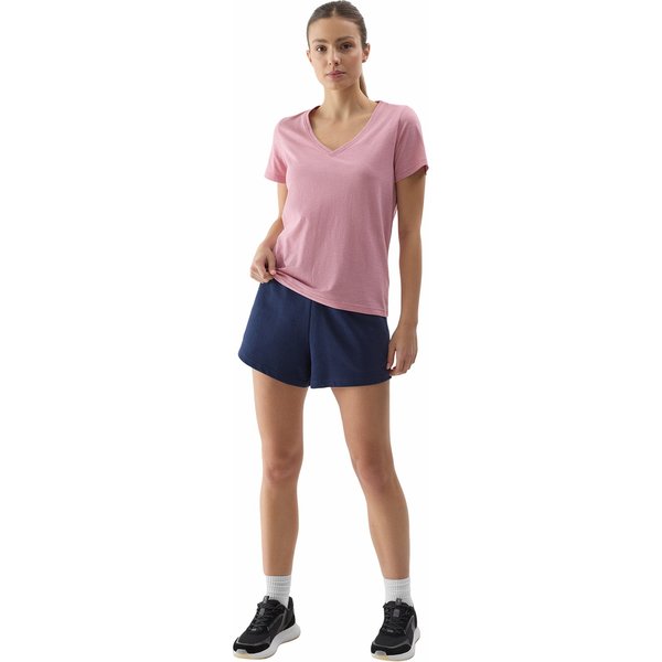 Koszulka damska 4FWSS24TTSHF1162 4F - jasny róż