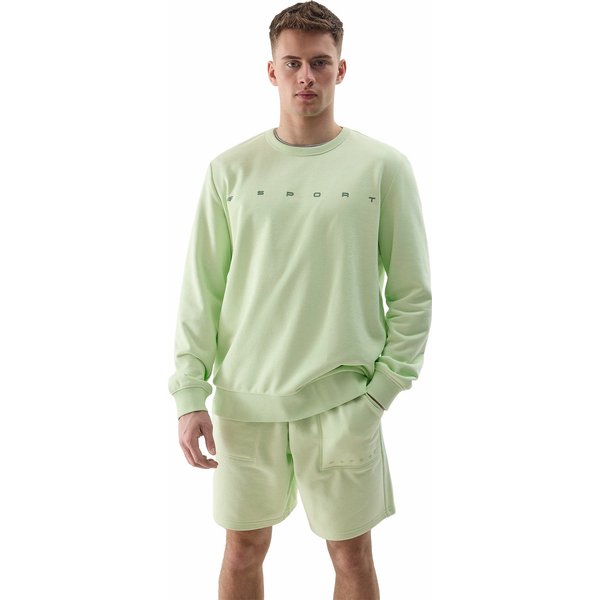 Bluza męska 4FWSS24TSWSM1009 4F - jasna zieleń