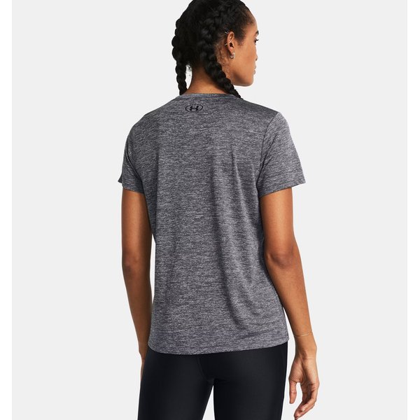 Koszulka damska Tech Twist V-Neck Under Armour - Castlerock/Steel