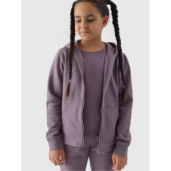 Bluza dziewczęca 4FJWMM00TSWSF1315 4F - fiolet