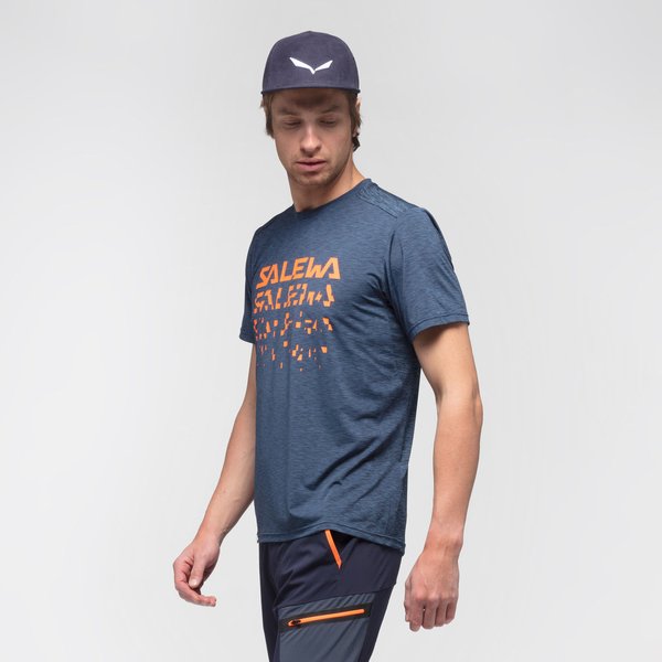 Koszulka męska Puez Hybrid 2 Dry Salewa - autumnal melange