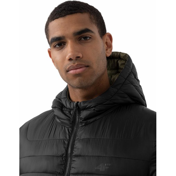 Kurtka puchowa dwustronna męska 4FAW23TDJAM242 4F - soczysta zieleń