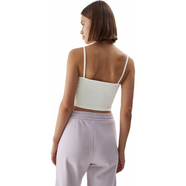 Top damski 4FAW23TTSHF0905 4F - kremowy