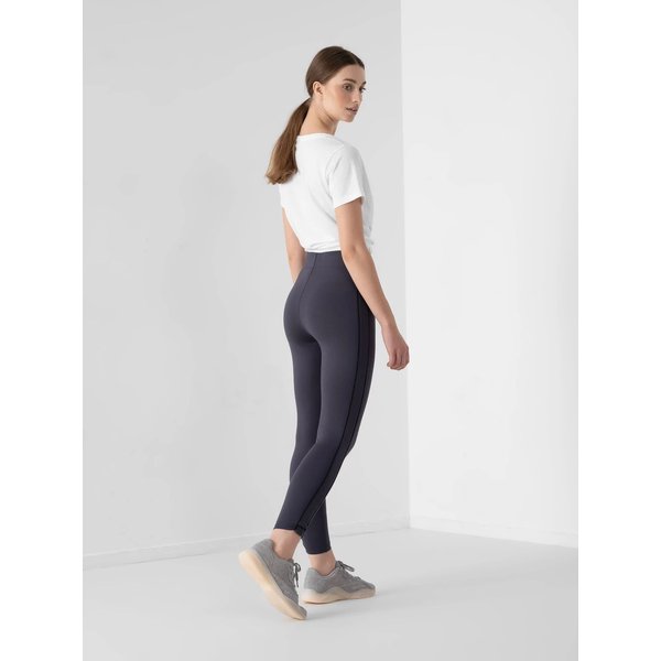 Legginsy damskie H4Z21 LEG011 4F - antracytowe