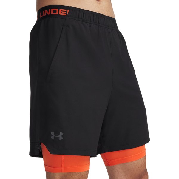 Spodenki męskie Vanish Woven 2w1 Under Armour - czarne