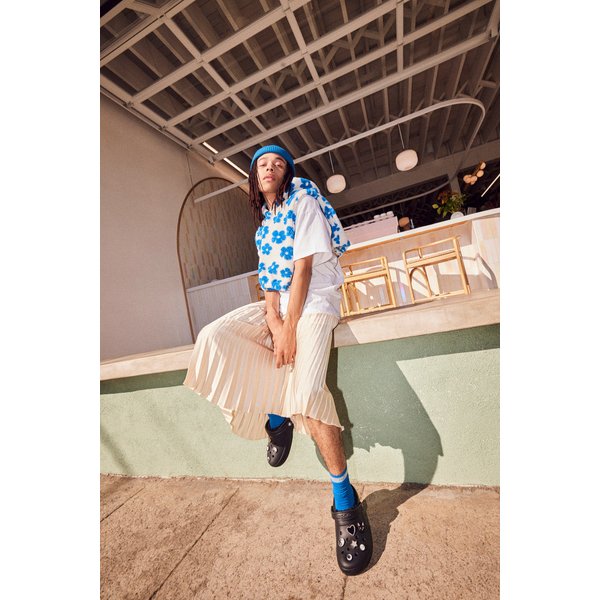 Chodaki Classic Fuzz-Lined Clog Crocs - black/black