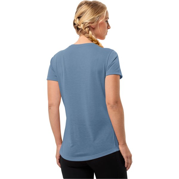 Koszulka damska Vonnan Jack Wolfskin - niebieska