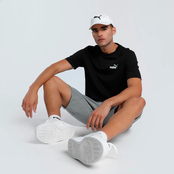 Koszulka męska Essentials 2 Colour Small Logo No.1 Puma - Black/Spring Fern