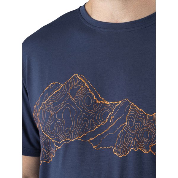 Koszulka męska Lenta Bamboo Viking - granatowa