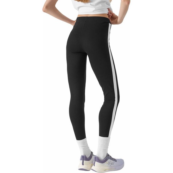 Legginsy dziewczęce 4FJWSS24TTIGF131 4F - głęboka czerń