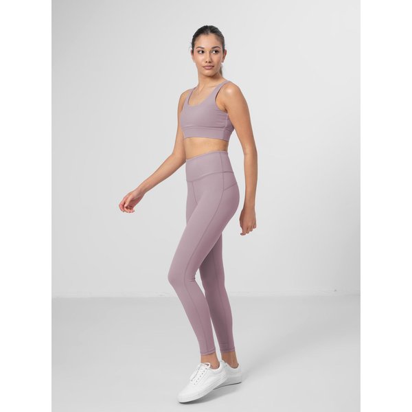 Legginsy damskie AW22 TFTIF003 Outhorn - fioletowe