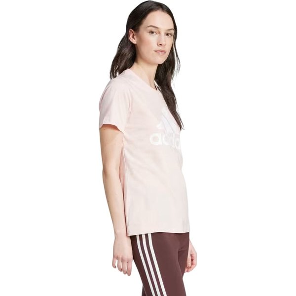 Koszulka damska Loungewear Essentials Logo Tee Adidas - Sandy Pink