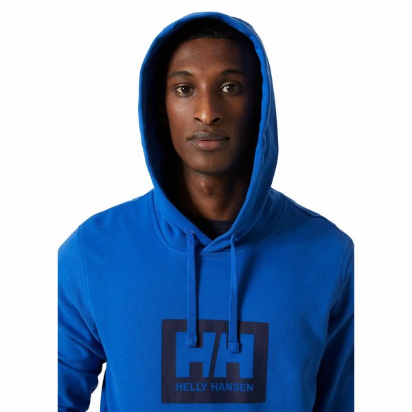 Bluza męska Box Hoodie Helly Hansen - niebieska
