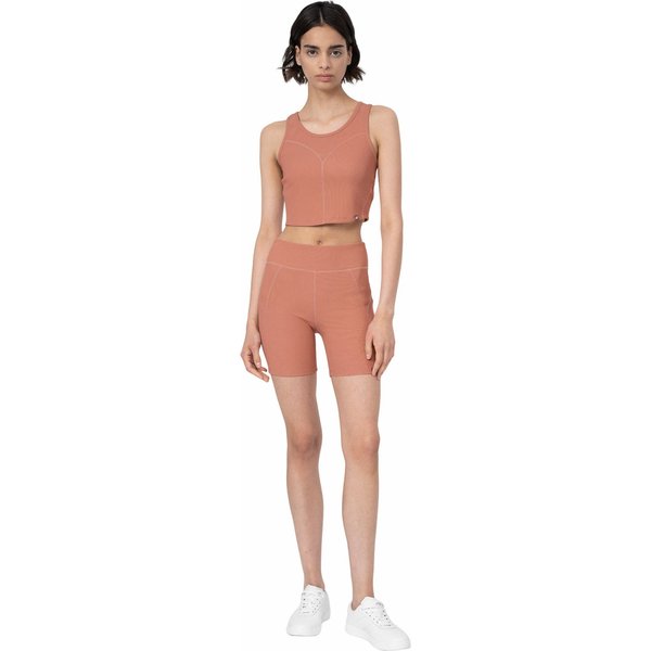 Legginsy, spodenki damskie 4FSS23TTIGF041 4F - łososiowe