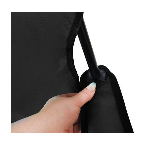 Krzesło, fotel kempingowy, wędkarski - czarny