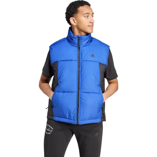 Kamizelka puchowa męska 3-Stripes Puffy Adidas - niebiesko-czarna