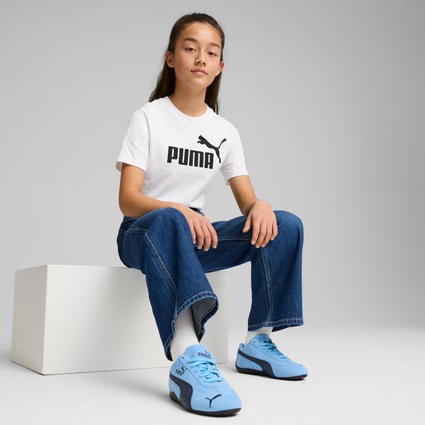 Koszulka juniorska Ess No.1 Logo Tee Puma - white