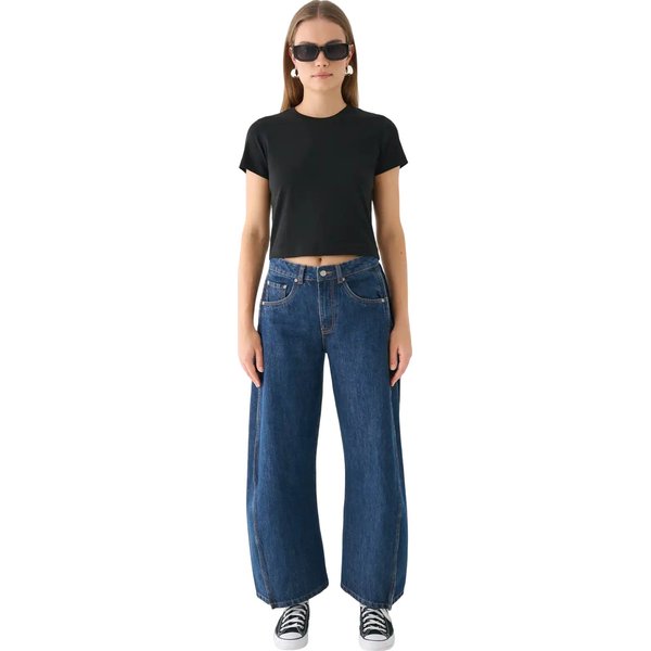 Koszulka, crop top damski OTHWAW24TTSHF2139 Outhorn - głęboka czerń