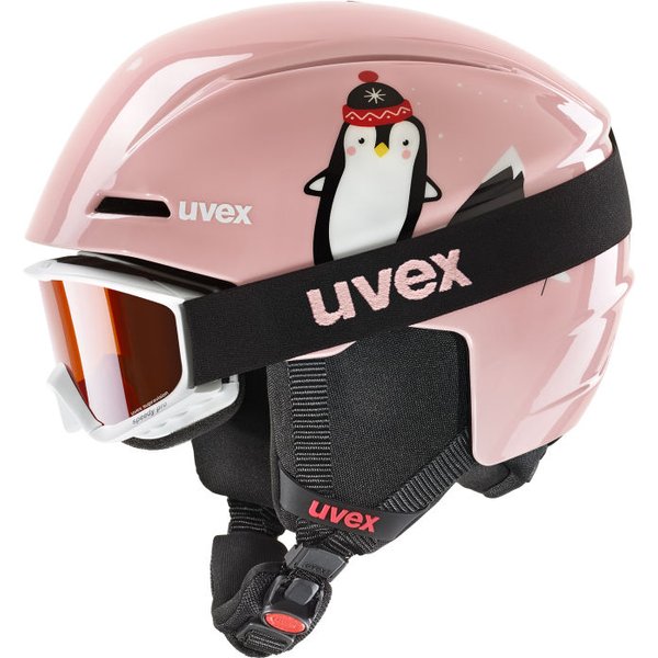 Kask narciarski juniorski z goglami Set Viti Uvex